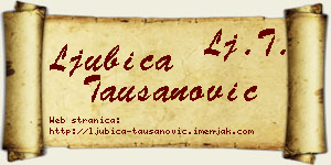 Ljubica Taušanović vizit kartica